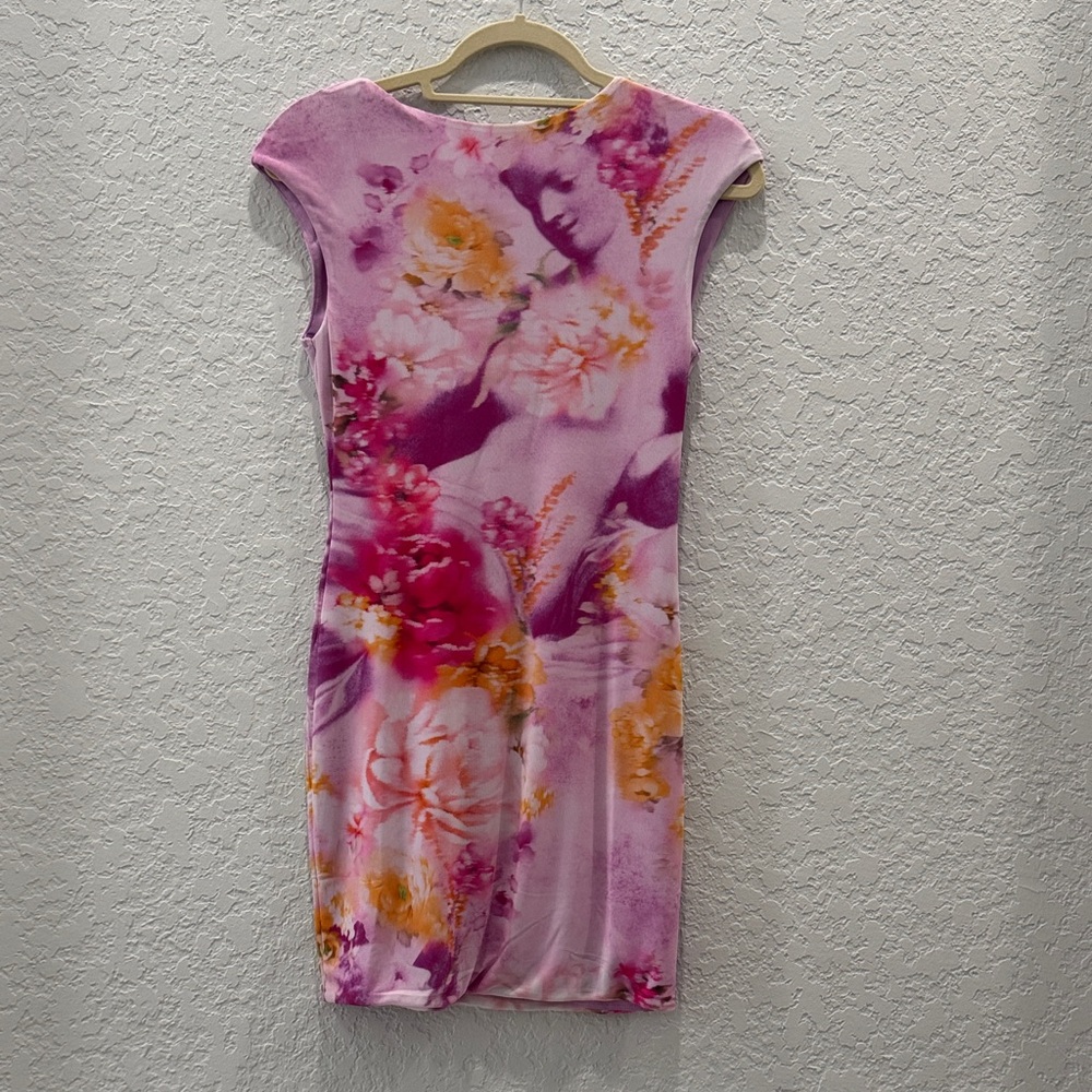 AFRM Pink and Orange Floral Mini Dress
